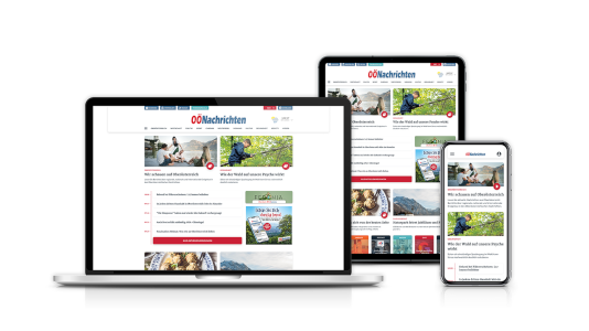O&Ouml;Nachrichten auf Laptop, Tablet und Smartphone
